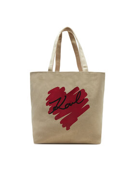 KARL LAGERFELD Kabelka KARL LAGERFELD A1W50024 Béžová