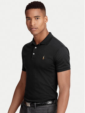 Polo Ralph Lauren Polo Ralph Lauren Поло Ssl-Knt 710685514002 Чорний Slim Fit