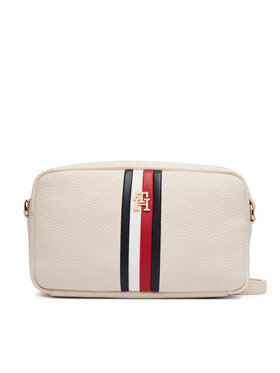 Tommy Hilfiger Ročna torba Tommy Hilfiger Th Corp Ess Camera Bag AW0AW19333 Kremna