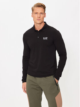 EA7 Emporio Armani EA7 Emporio Armani Поло 8NPF15 PJVQZ 1200 Чорний Regular Fit
