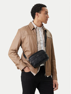 Calvin Klein Brašna Calvin Klein Emblem Aop Emboss Camera Bag LV04D3330G Černá