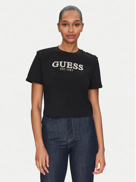 Guess Guess Футболка W5GI15 K8FQ4 Чорний Regular Fit