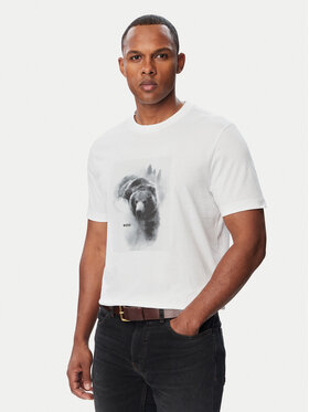 BOSS BOSS Camiseta 50571288 Blanco Regular Fit