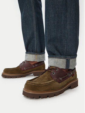 Clarks Лофери Clarks Cleyhill Boat 26186180 Хакі