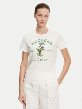 Weekend Max Mara Weekend Max Mara T-shirt Teiera 2515971052 Bijela Regular Fit