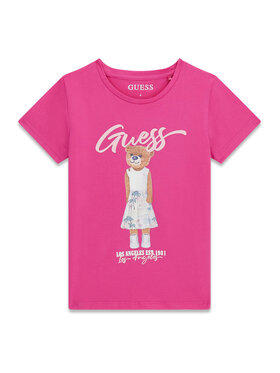 Guess Guess Футболка J6GI04 K6YW4 Рожевий Regular Fit