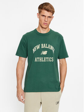 New Balance New Balance Majica Athletics Varsity Graphic T-Shirt MT33551 Zelena Regular Fit