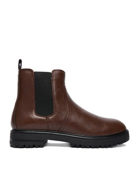 Lanetti Členková obuv s elastickým prvkom Lanetti CEO-123AM1760 Hnedá