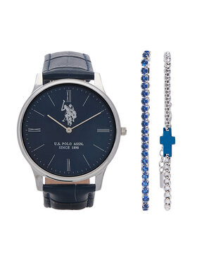 U.S. Polo Assn. Uhr und Armband Set U.S. Polo Assn. USP6453TW Dunkelblau