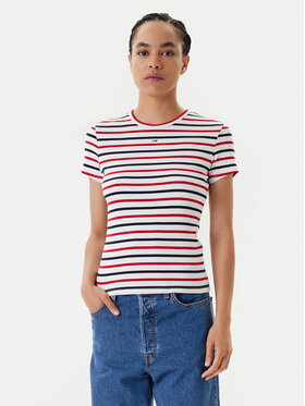 Tommy Jeans Tommy Jeans Póló Essential DW0DW17383 Színes Slim Fit