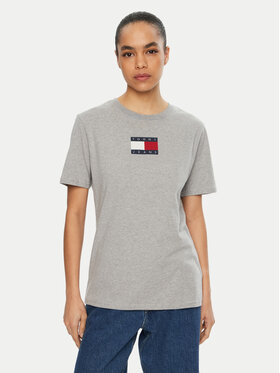 Tommy Jeans Tommy Jeans T-shirt DW0DW20461 Siva Relaxed Fit
