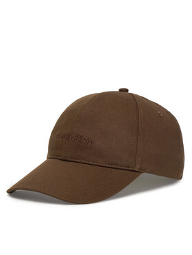 Calvin Klein Czapka z daszkiem Calvin Klein Logo Embroidery Baseball Cap Asi LV04D5013G Brązowy