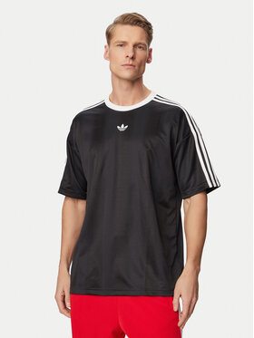 adidas adidas Футболка adicolor Jacquard KD5830 Чорний Loose Fit