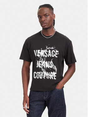 Versace Jeans Couture Versace Jeans Couture Camiseta 80GAHC01 CJ01C Negro Regular Fit
