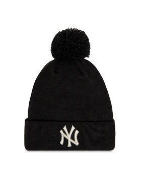 New Era Căciulă New Era Wmns Metallic Pom Beanie Nyy 60364282 Negru