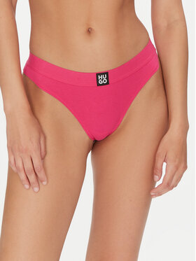 HUGO HUGO Стрінги Thong Rib 50496809 Рожевий