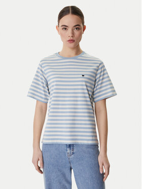 Weekend Max Mara Weekend Max Mara Camiseta Venaco 2615971031 Celeste Relaxed Fit