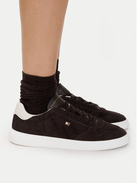 Tommy Hilfiger Sneakersy Tommy Hilfiger Icon Court Light Leather FW0FW09593 Beżowy