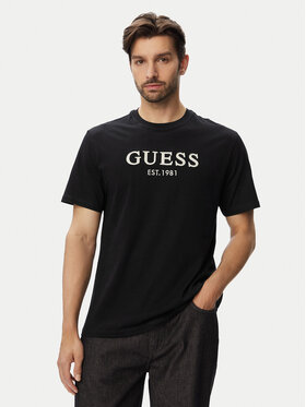 Guess Guess Футболка M6YI41 K4227 Чорний Regular Fit