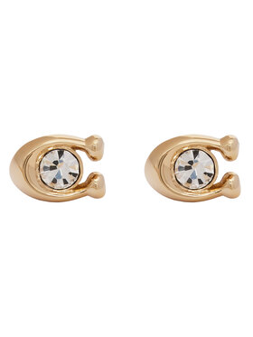 Coach Ausskari Coach Signature Stone Stud Earrings 37440614GLD110 Zelta