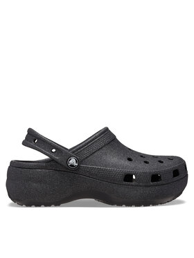 Crocs Iešļūcenes Crocs Classic Platform Glitter Clog W 207241 Melns