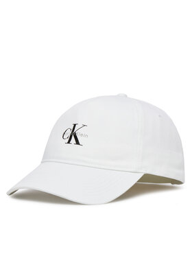 Calvin Klein Șapcă Calvin Klein Monologo Printed Baseball Cap LV04K5027G Alb