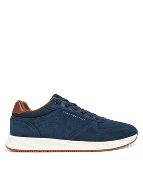 Tommy Hilfiger Sneakersy Tommy Hilfiger Premium Suede Hybrid FM0FM05690 Tmavomodrá