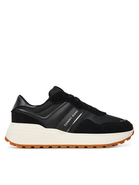 Tommy Jeans Snīkeri Tommy Jeans Tjw Cleated Runner EN0EN02861 Melns