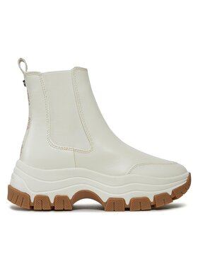 Guess Polokozačky Guess FL8BEO ELE12 Écru