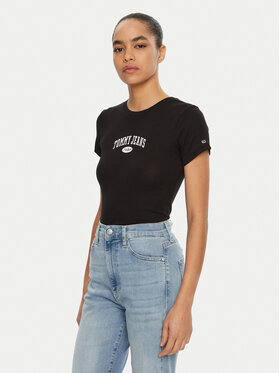Tommy Jeans Tommy Jeans Camiseta DW0DW19435 Negro Slim Fit