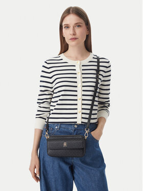Tommy Hilfiger Geantă Tommy Hilfiger Th Icon Camera Bag Mono AW0AW18922 Negru