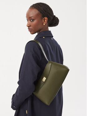 Calvin Klein Soma Calvin Klein Mix Media Shoulder Bag LV04F3886G Tumši zaļa