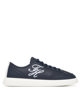 Tommy Hilfiger Tenisice Tommy Hilfiger Th Icon Court Script Premium FW0FW09604 Tamnoplava