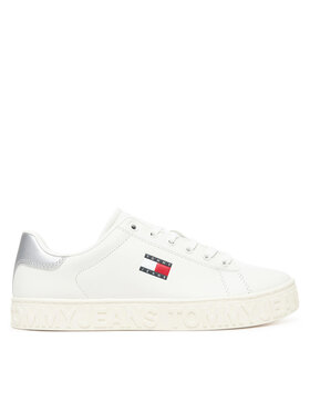 Tommy Jeans Sneakersy Tommy Jeans Tjw Logo Outsole Sneaker Ess EN0EN02703 Écru