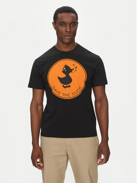 Save The Duck Save The Duck Футболка DT0825M BESY20 Чорний Regular Fit