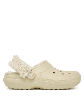 Crocs Шльопанці Crocs Classic Fleece Lined Clog Quartz 211396 Бежевий