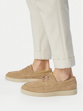Clarks Туфлі Clarks Lockford Boat 26186187 Бежевий