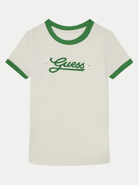 Guess Guess Majica J5RI11 K6YW4 Écru Regular Fit