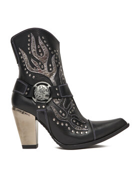 NEW ROCK Kovbojská obuv NEW ROCK M-7919-S1 Černá