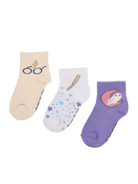 Harry Potter Dlhé ponožky Harry Potter CEO-ACCCS-AW25-301WBHP(3-PACK) Béžová