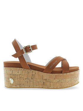 U.S. Polo Assn. Sandále U.S. Polo Assn. Loren LOREN002 Hnedá