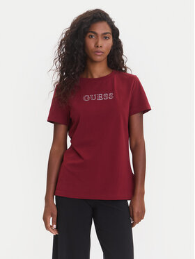 Guess Guess Camiseta V3BI11 J1314 Guinda/burdeos Regular Fit