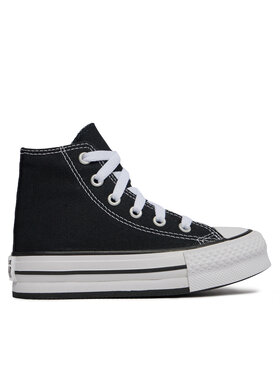 Converse Plátenky Converse Chuck Taylor All Star Lift Platform High Top Little Kids 372859C Čierna