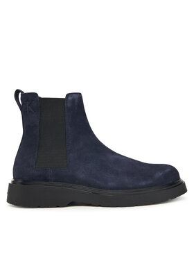 Calvin Klein Kotníková obuv s elastickým prvkem Calvin Klein Combat Ess Chelsea Boot Su YM0YM01372 Tmavomodrá
