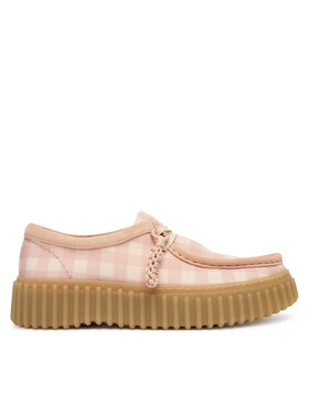 Clarks Poltopánky Clarks Torhill Bee 26186298 Ružová