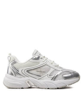 Calvin Klein Jeans Snīkeri Calvin Klein Jeans Retro Tennis Low Lace Mh Ml Mtl YW0YW01463 Balts