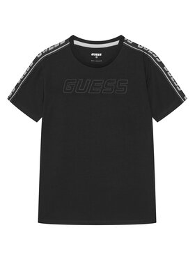 Guess Guess Футболка L4YI50 J1314 Чорний Regular Fit