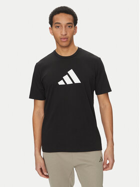 adidas adidas Футболка Future Icons 3 Bar Logo JI8770 Чорний Regular Fit
