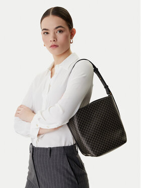 Calvin Klein Táska Calvin Klein Emblem Aop Medium Bucket LV04F3365G Fekete