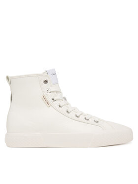 Calvin Klein Scarpe da ginnastica Calvin Klein Vulc Lace Up Hightop Lth HW0HW03076 Bianco
